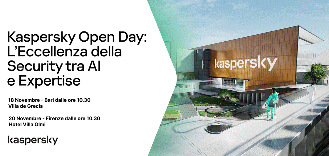 Open Day Kaspersky Innovazione senza confini con Kaspersky